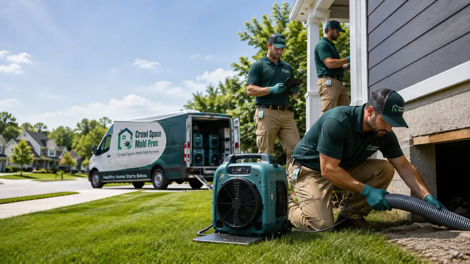 Crawl Space Mold Removal in Leonidas, MI
